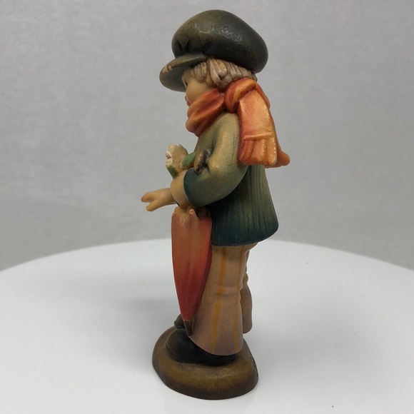 ANRI My Friend Figurine Juan Ferrandiz Boy Flower Umbrella 4” Italy Club #2 - Picture 3 of 13